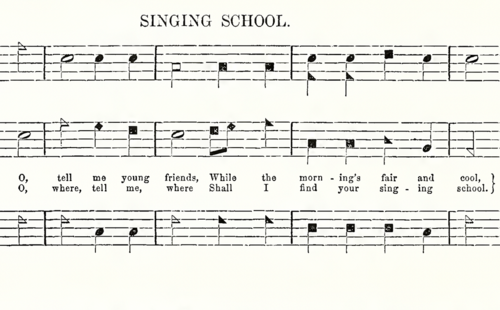 Singing School from the Social Harp